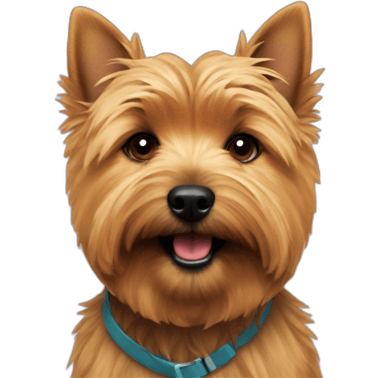 Norwich terrier says happy birthday emoji