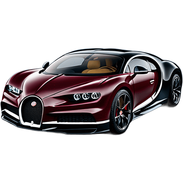 Burgundy Bugatti Chiron Super Sport emoji