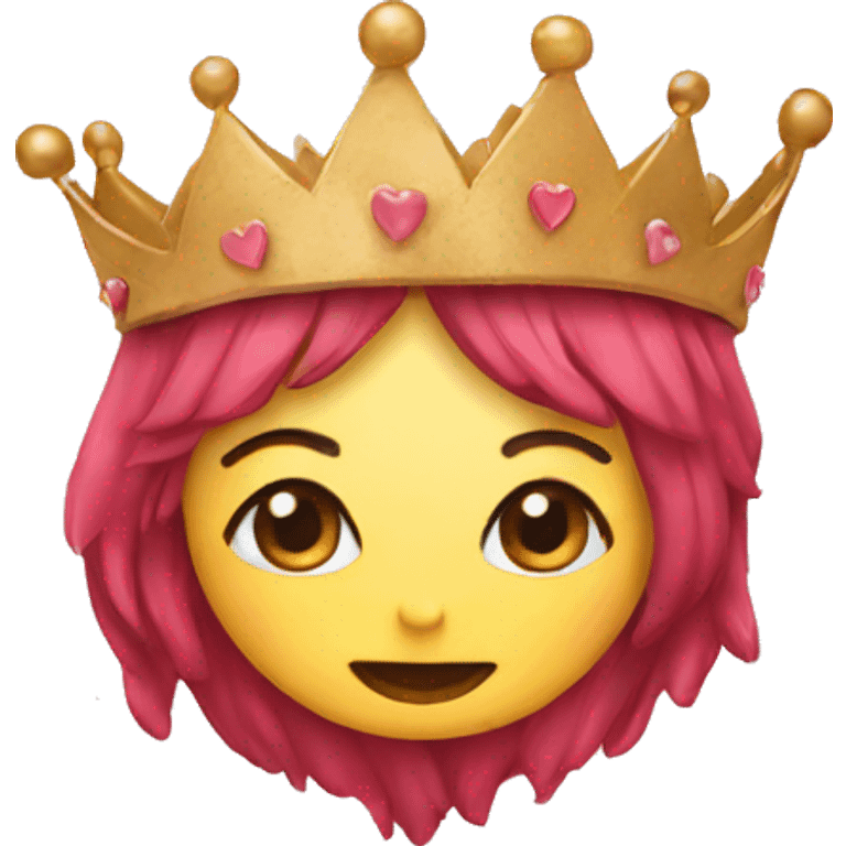 Heart crown emoji