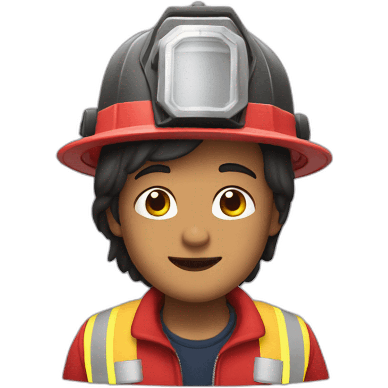 rana morada como un bombero emoji