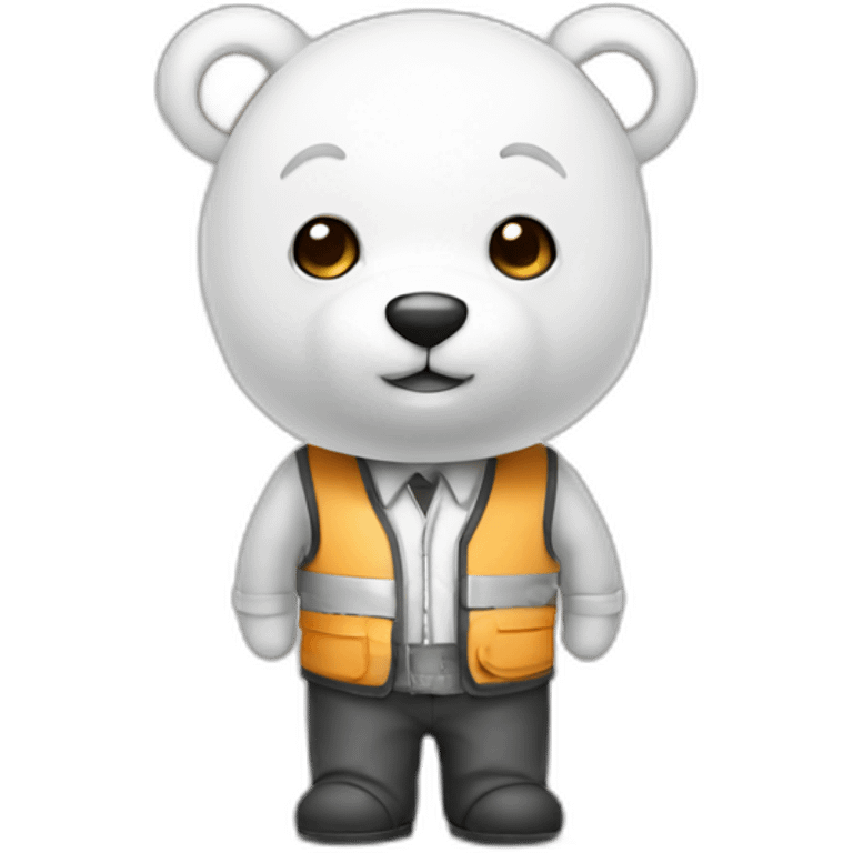 cute architect milk bear emoji