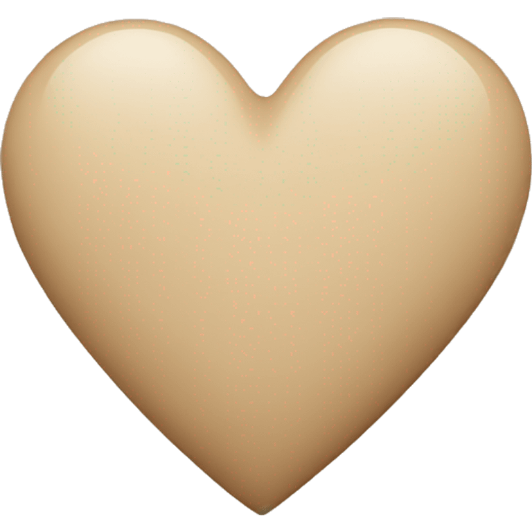 Beige heart  emoji