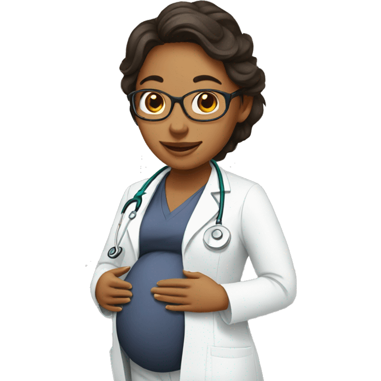 pregnant doctor emoji