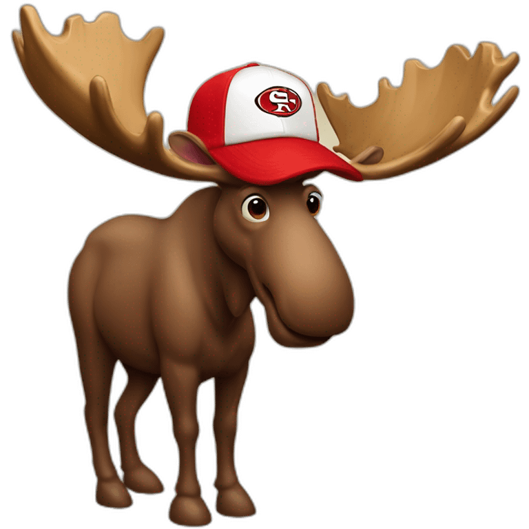 moose-with-a-49ers-hat emoji