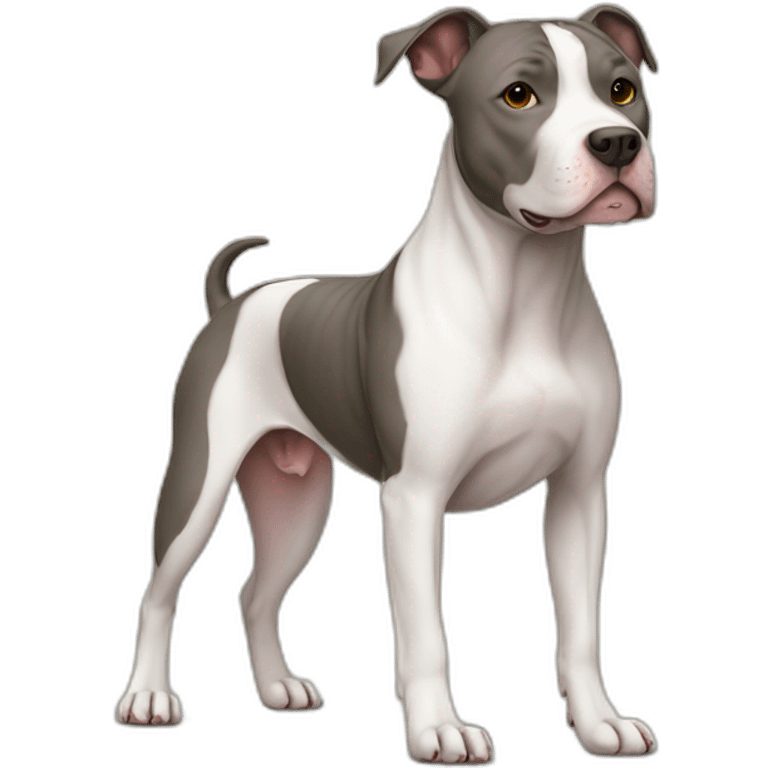 dog canine american pit bull terrier full body emoji