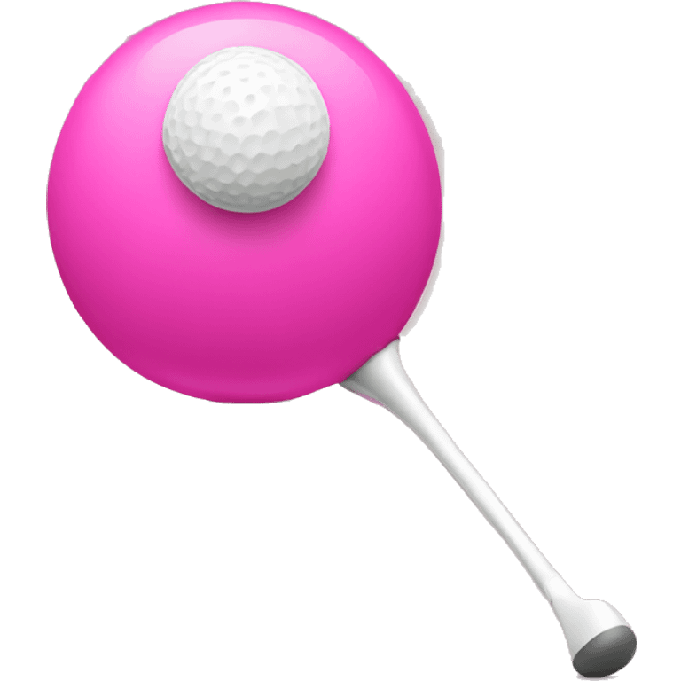 Tee time pink emoji