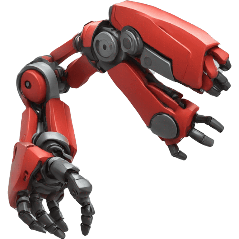 Red robo arm emoji