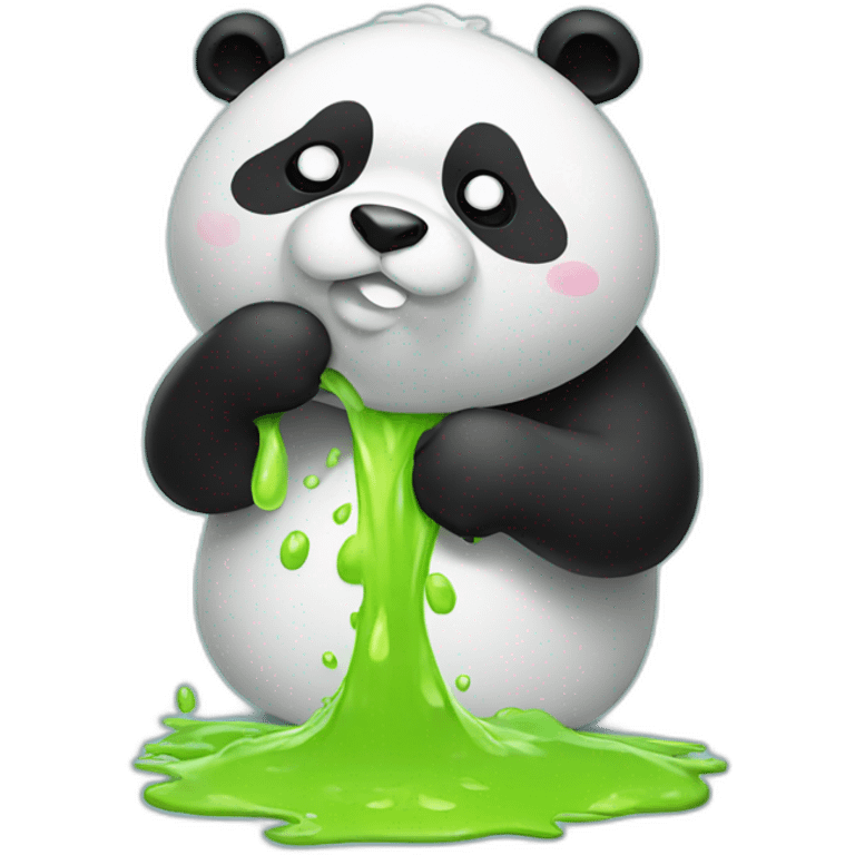 panda vomitting emoji