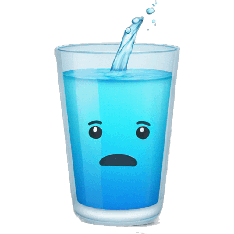 Vaso con agua  emoji