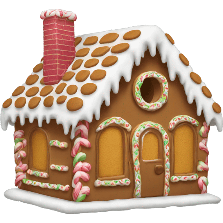 Gingerbread house emoji