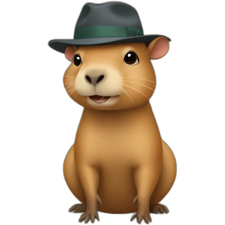 capybara  in hat emoji