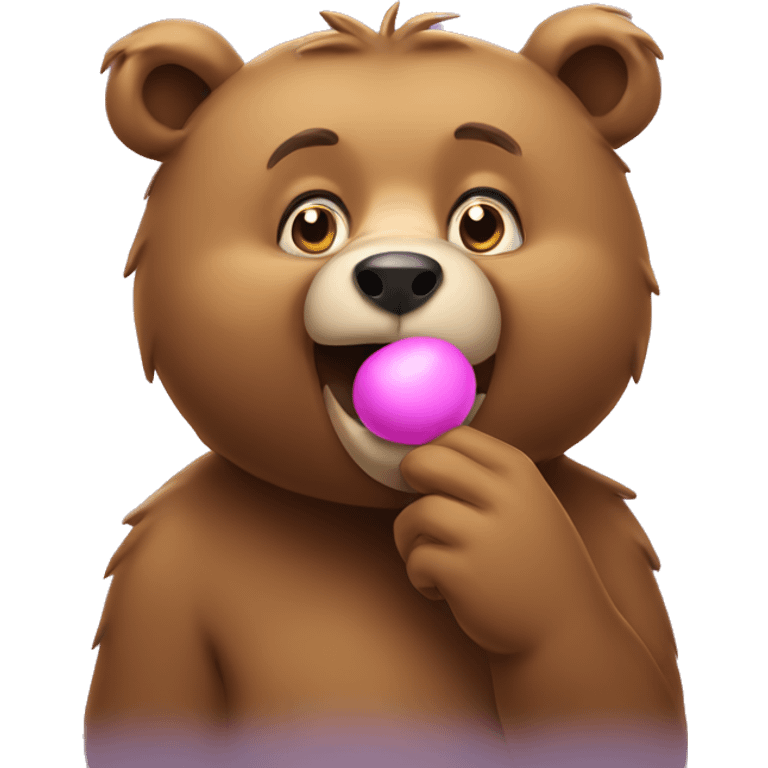 Bear blowing kisses emoji