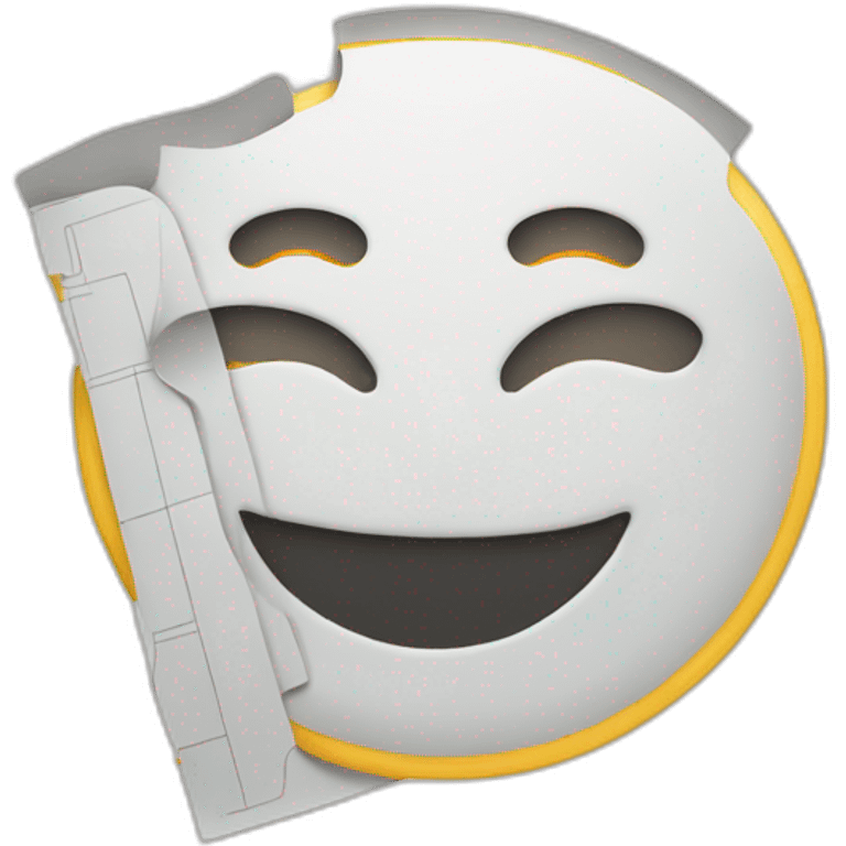 Smiling concert ticket emoji