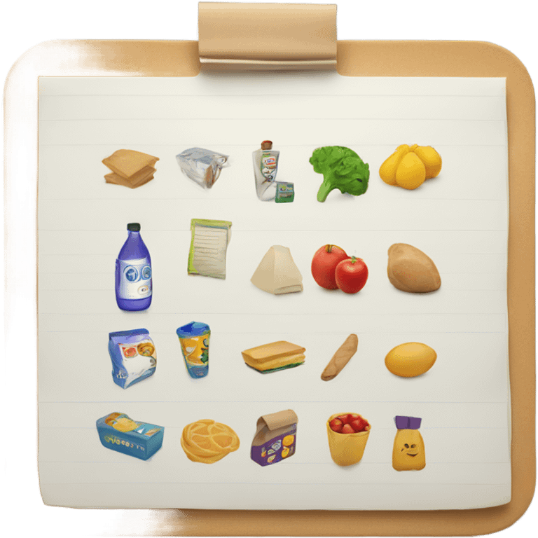 Shopping list emoji