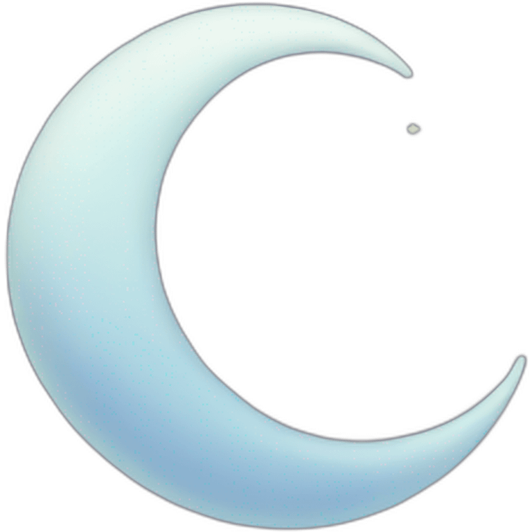 crescent moon emoji