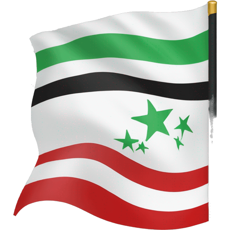 Freedom Syria flag  emoji