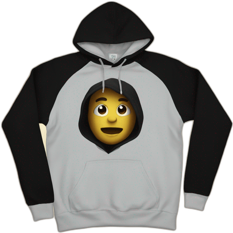 hoodie black emoji