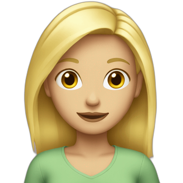 blond girl emoji