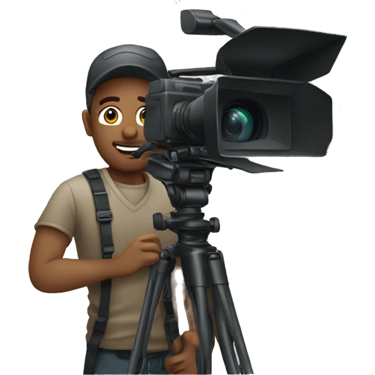 Large camera man emoji