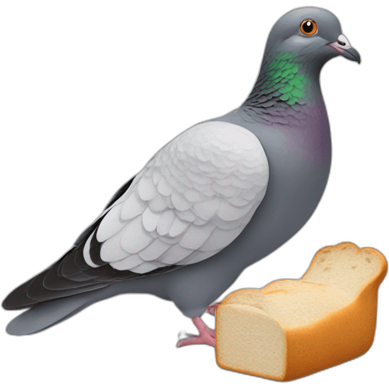 A Pigeon Eating Bread emoji