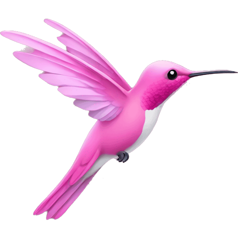 Pink hummingbird emoji