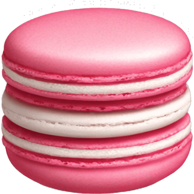 Realistic pink macaron isolated emoji