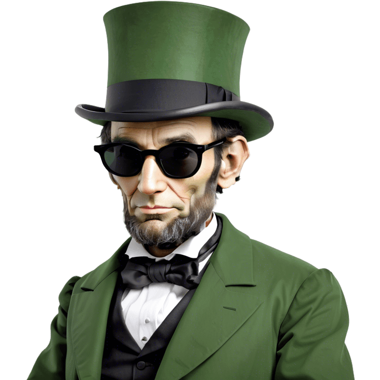 Abraham Lincoln wearing sunglasses  emoji