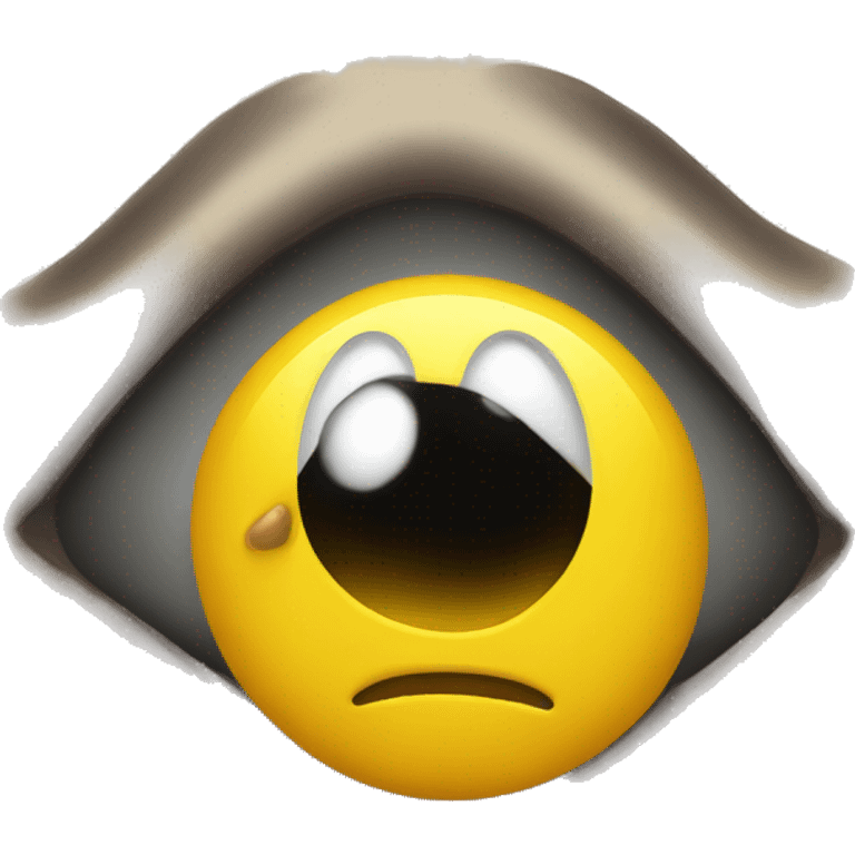 yellow emoj with a brusied eye  emoji