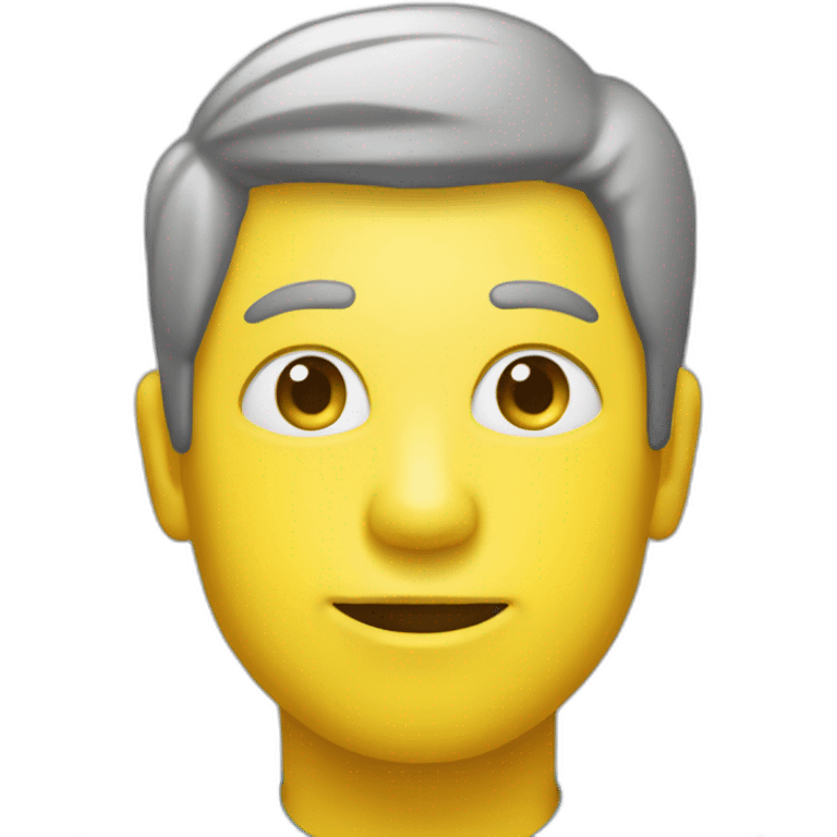 Un homme portant une étoile jaune avec le H emoji