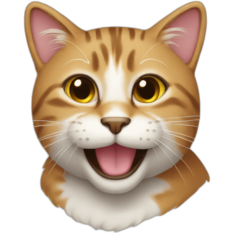 a cat smiling emoji