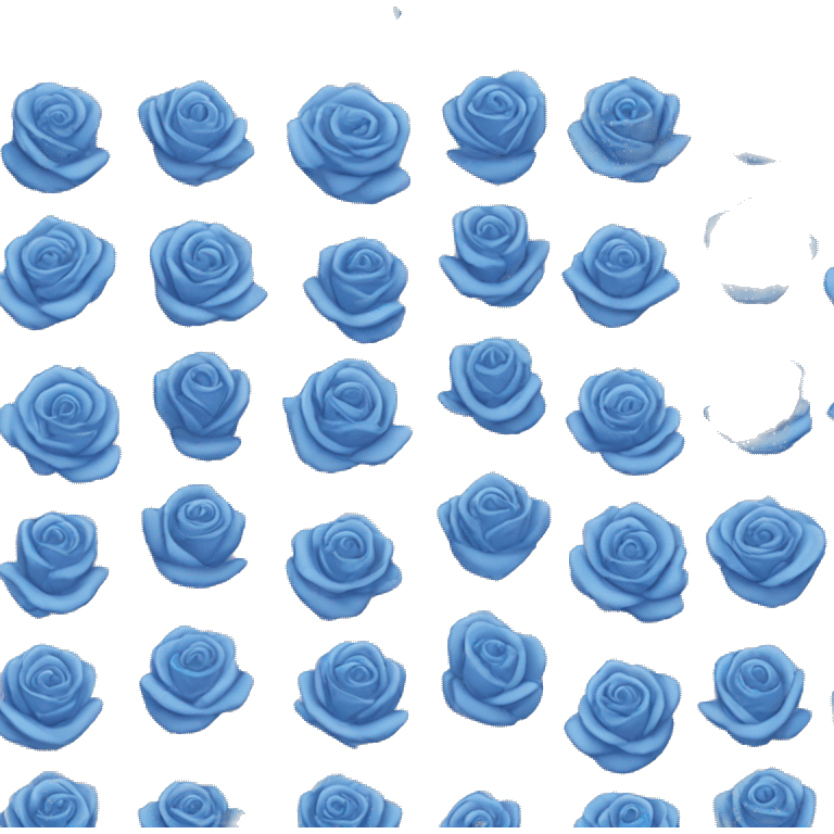 Rose bleu emoji