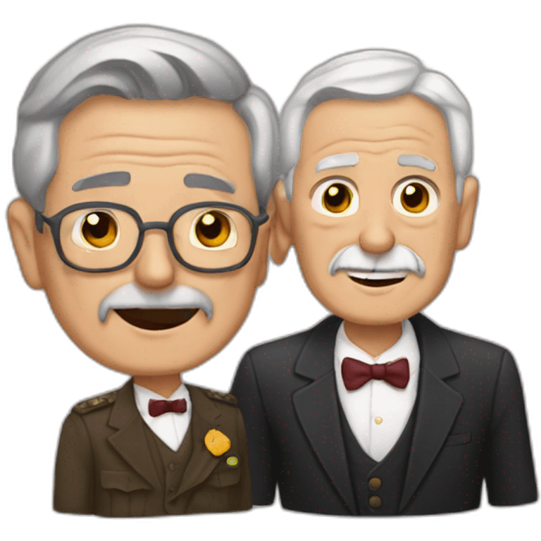 Abuelo con nieto emoji