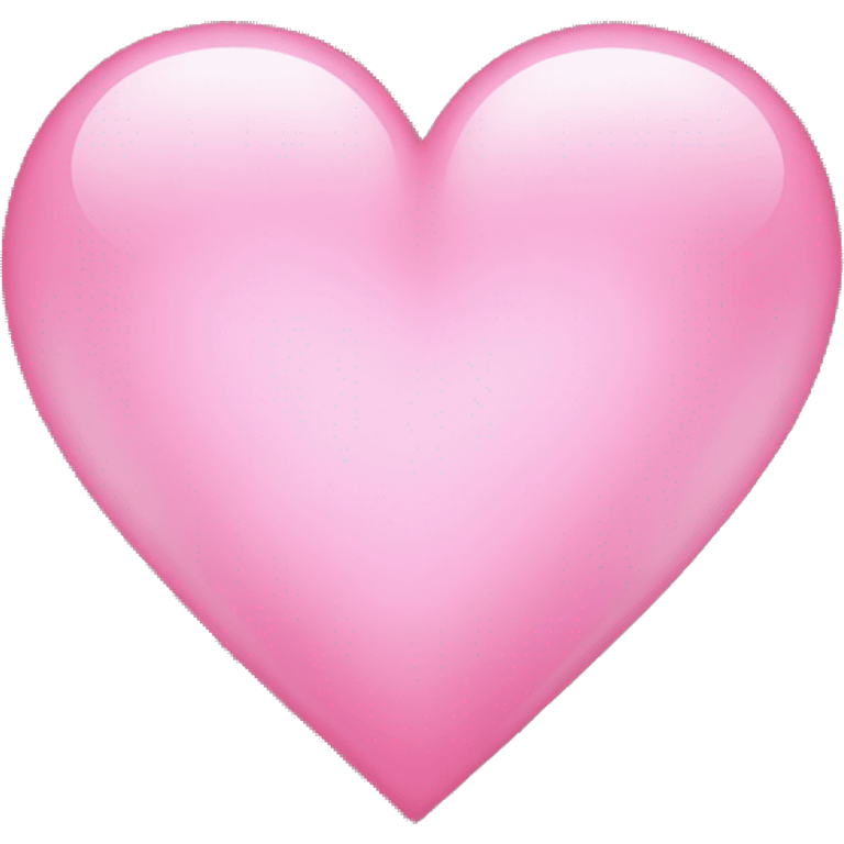 Clear pink heart emoji