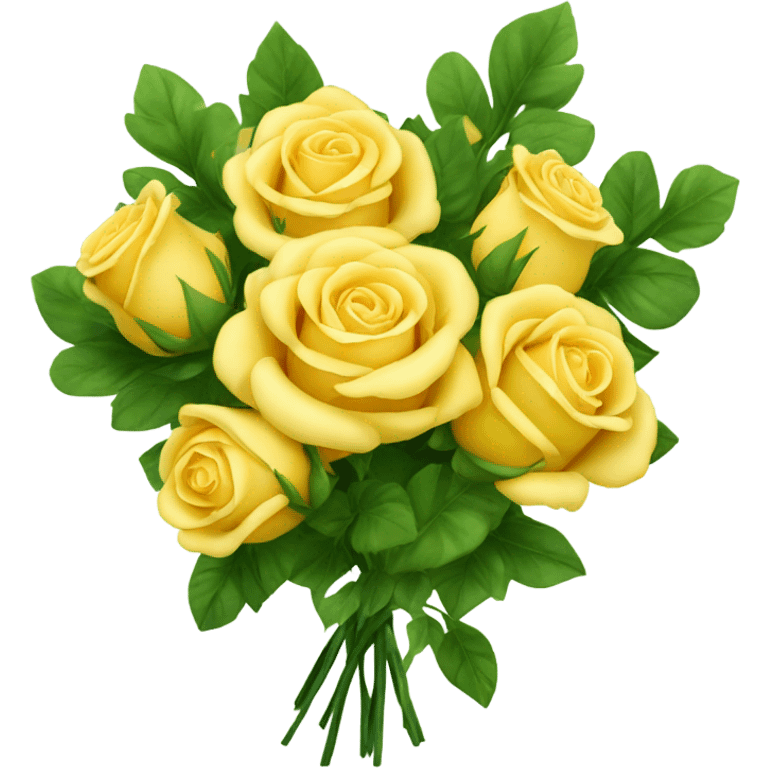 Bouquet of yellow roses emoji