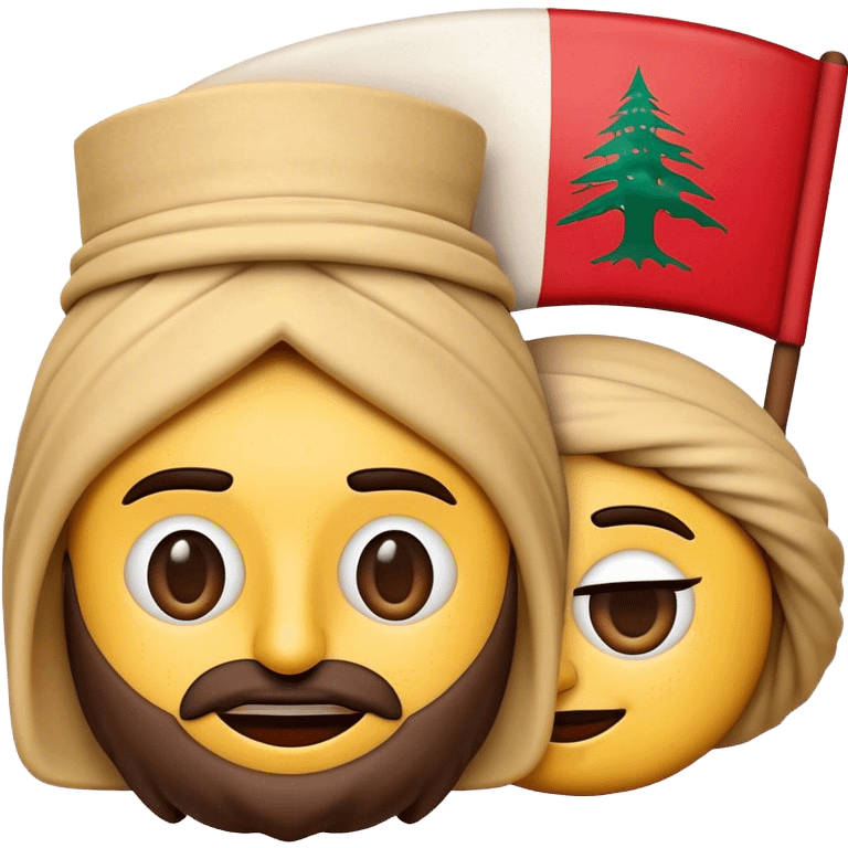 Cinematic Realistic Lebanese Cinema Pop Culture Emoji, showcasing an artistic representation of Lebanon's film heritage rendered with rich textures and dramatic, cinematic lighting. emoji