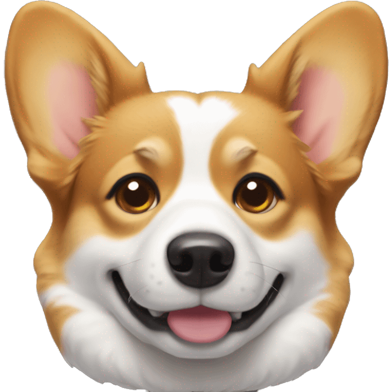 Corgi sits with his head bowed emoji