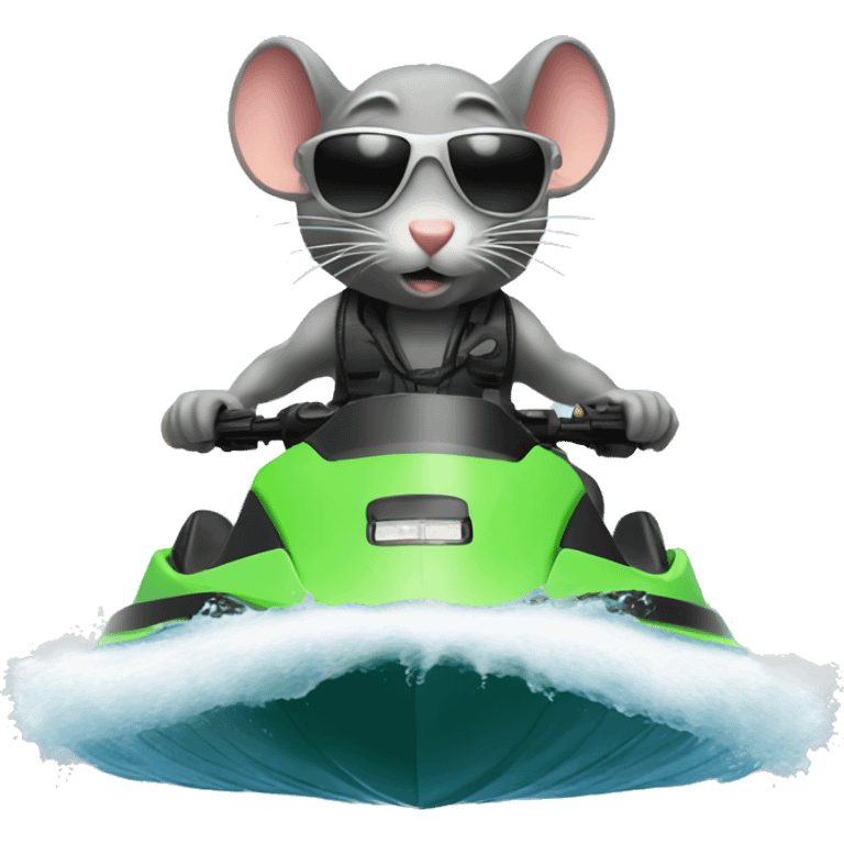 Rat on a jet ski emoji