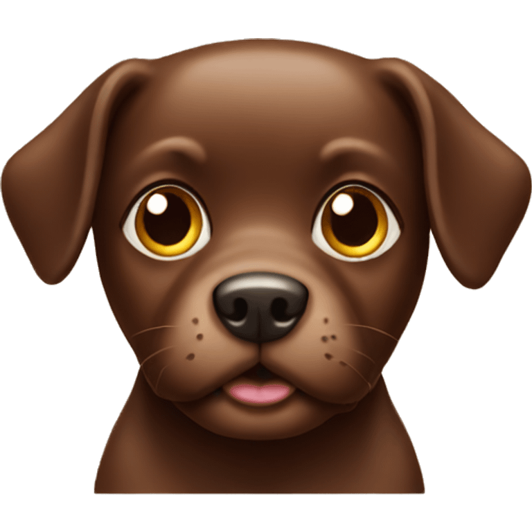 Dog with chocolate  emoji