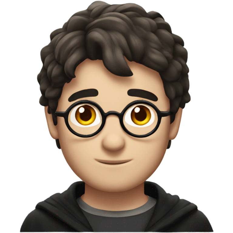 harry, harry potter with lighting scar on his forehead emoji