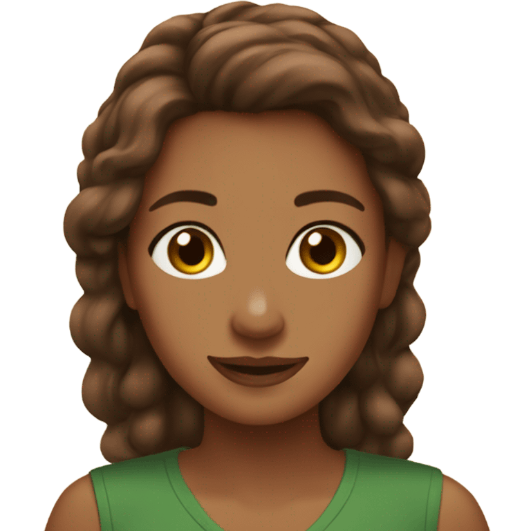 Girl brown hair at Olive Garden emoji