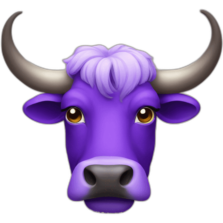 purple yak moustache emoji