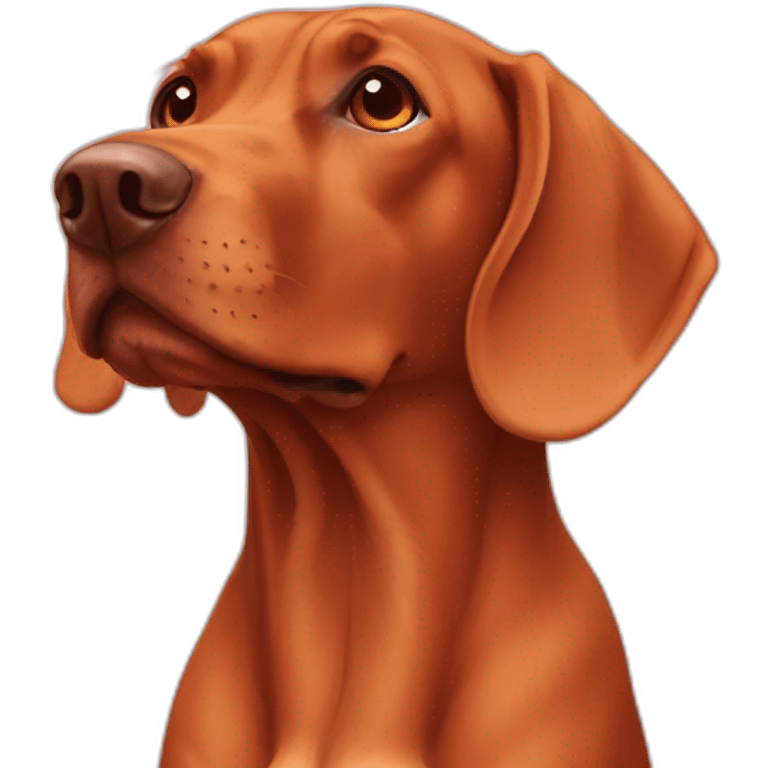 dog vizsla in love emoji