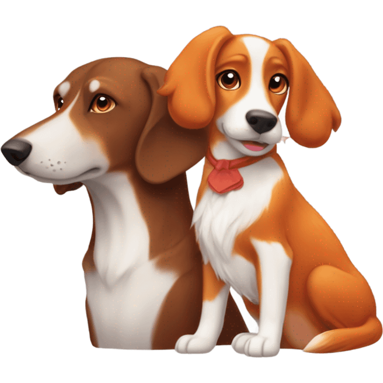 Copper and Tod from the fox and the hound emoji