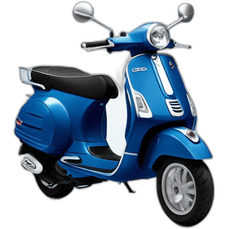 Vespa lx de color azul medianoche emoji