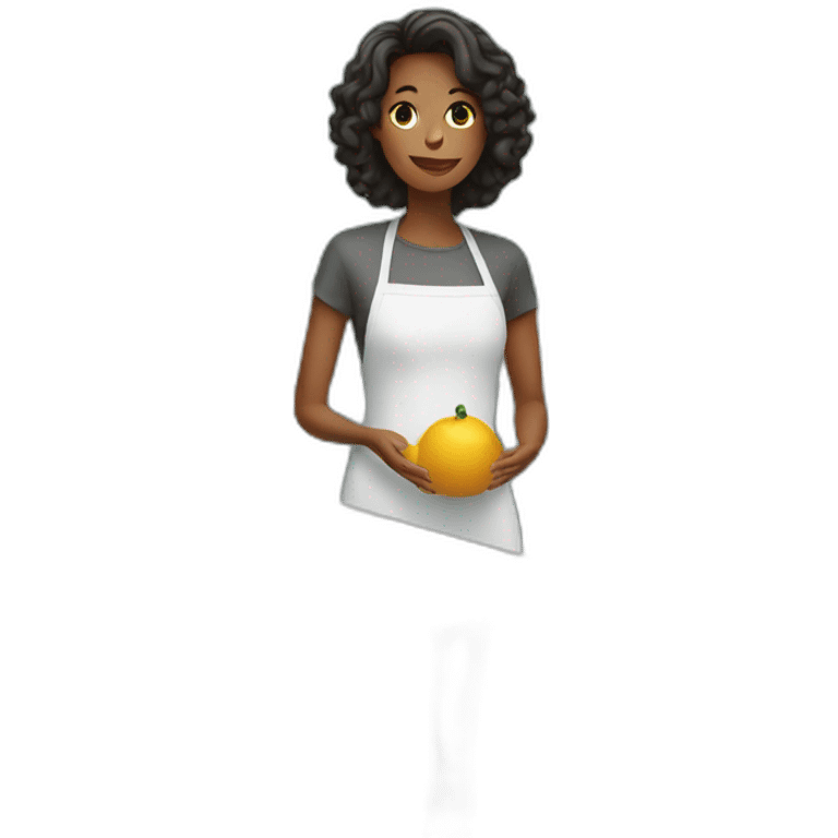 Woman in kitchen emoji