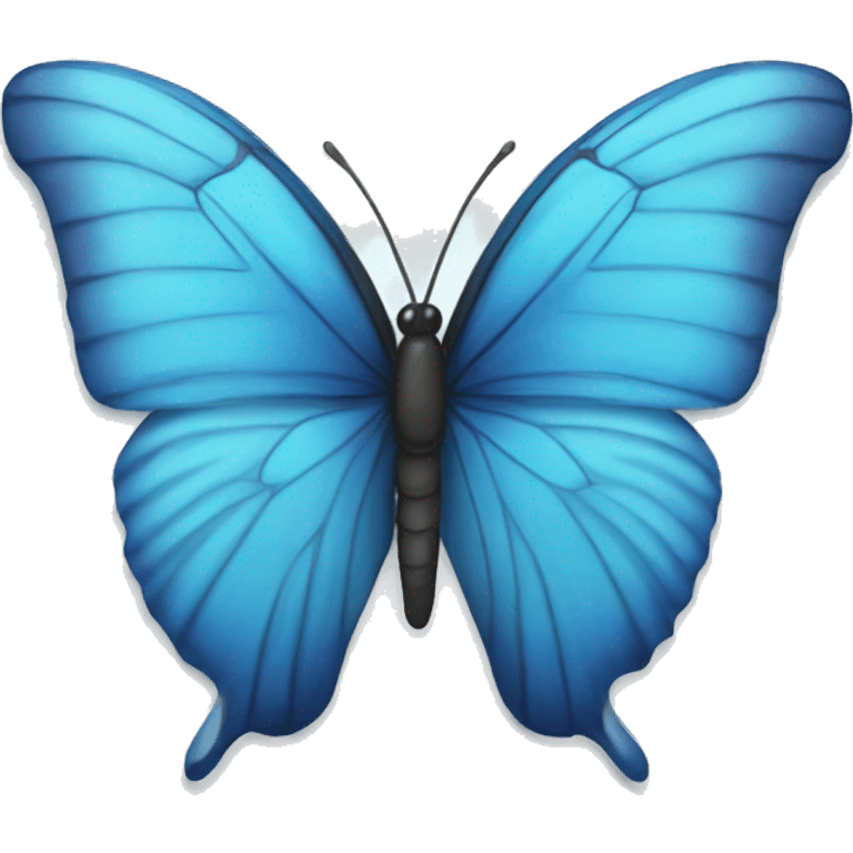 Blue butterfly emoji