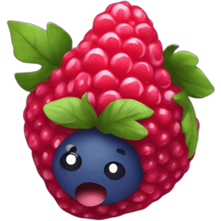 Fraise framboise myrtille emoji