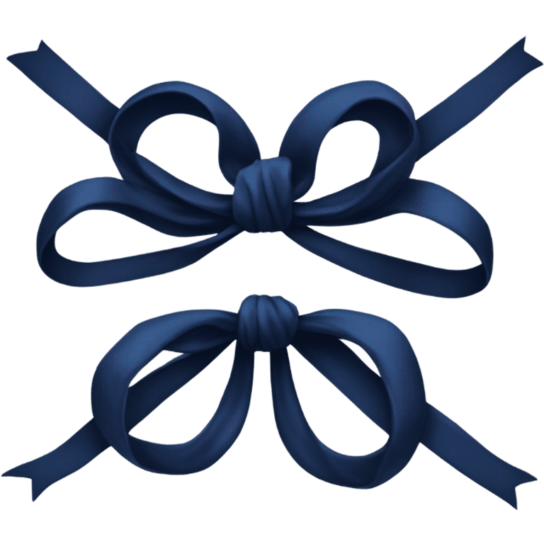 navy blue bow emoji