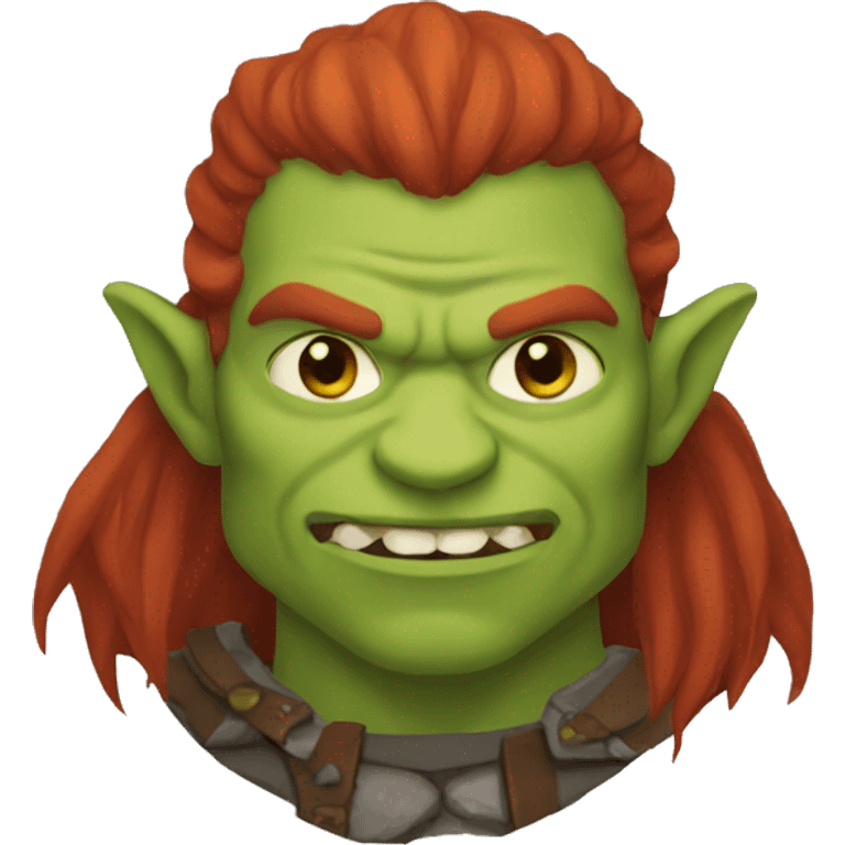 orc with redhair emoji