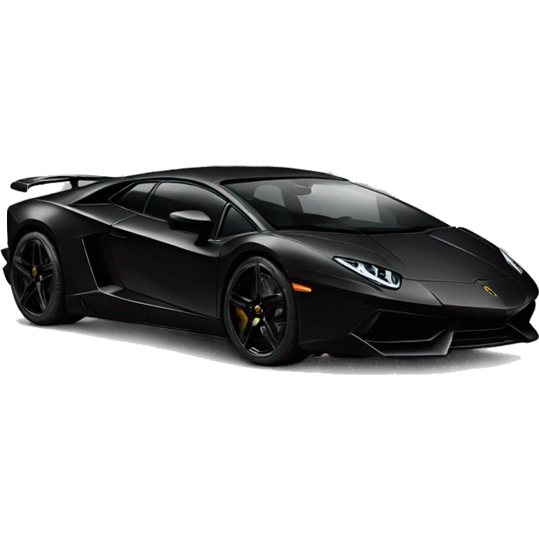 Black Lamborghini  emoji